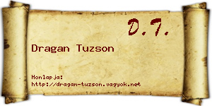 Dragan Tuzson névjegykártya